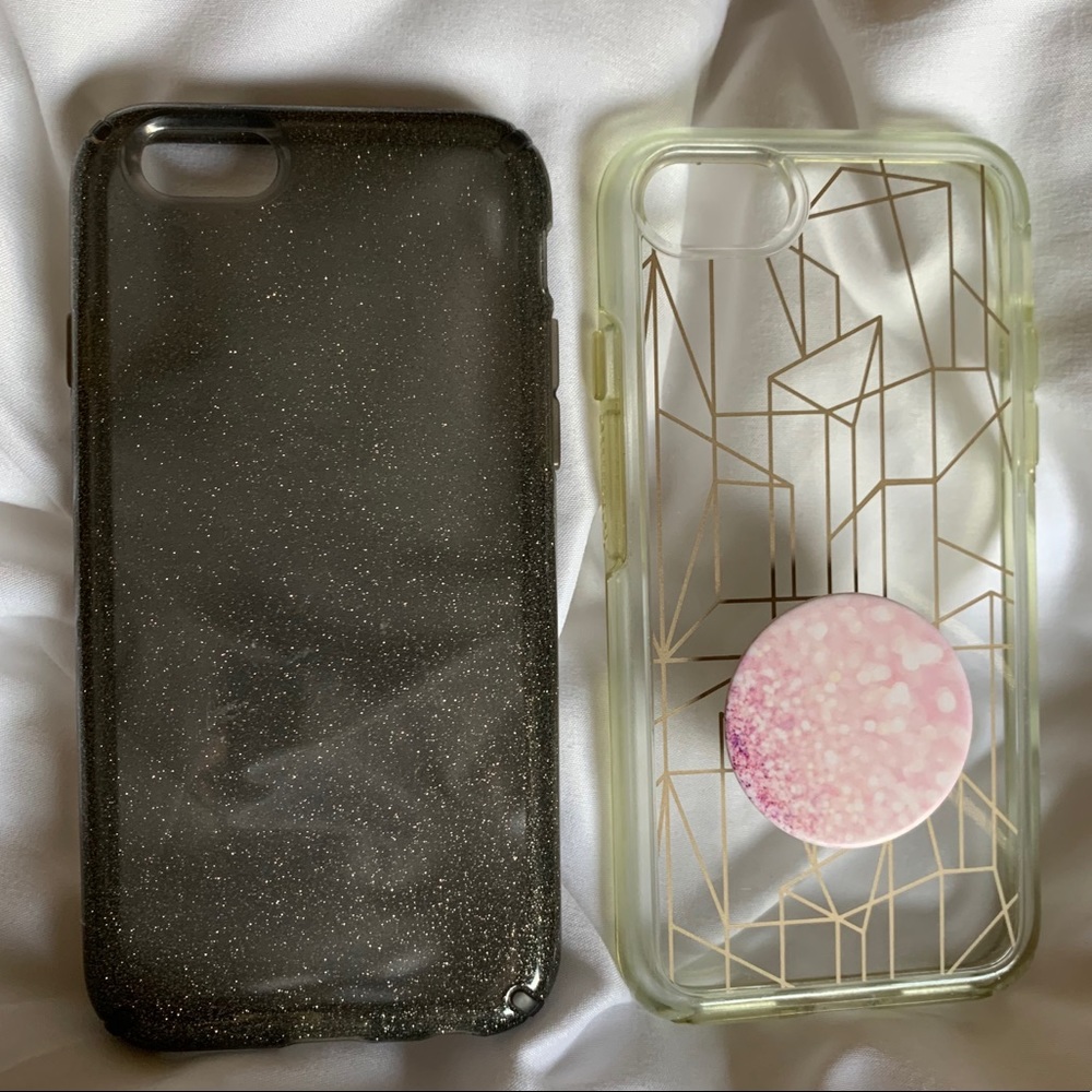 OtterBox + PopSocket & Speck iPhone 8 case bundle